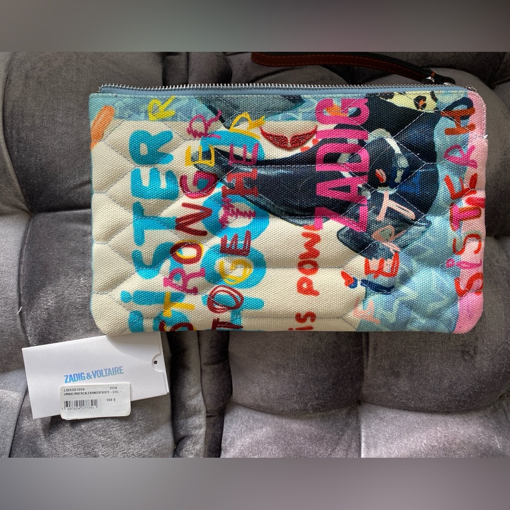 Zadig and Voltaire Pamela Love Graffiti Pouch